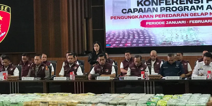 Polri Ungkap Ribuan Kasus Narkoba, 4,1 Ton Barang Bukti dan Triliunan Rupiah Disita